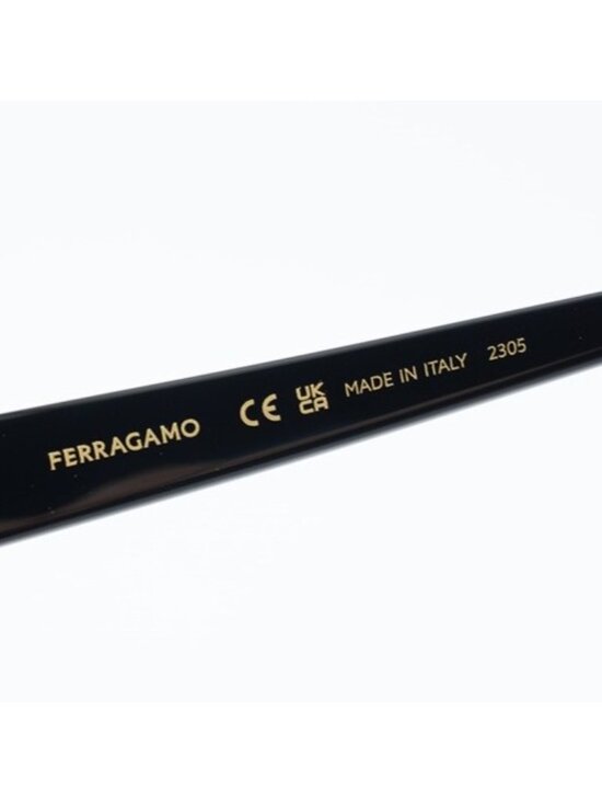 Salvatore Ferragamo SF1102S 001 Sunglasses Black Butterfly Frame, Grey Lenses main image 4